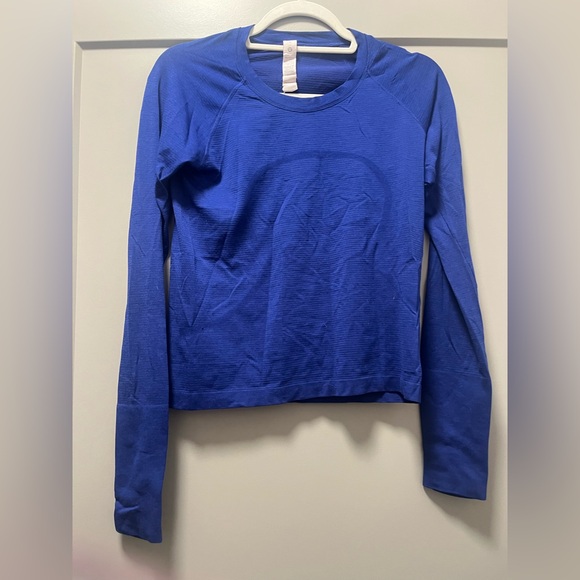 Lululemon Athletica Royal Blue Crew Neck Top - Picture 2 of 5